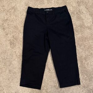 🔴 Woman’s Size 6 Croft & Barrow Black Capris